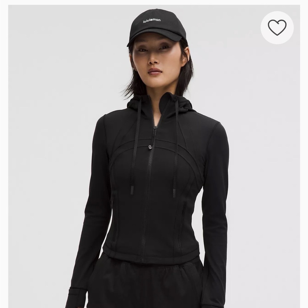 lululemon athletica Black Hooded Zip Jacket